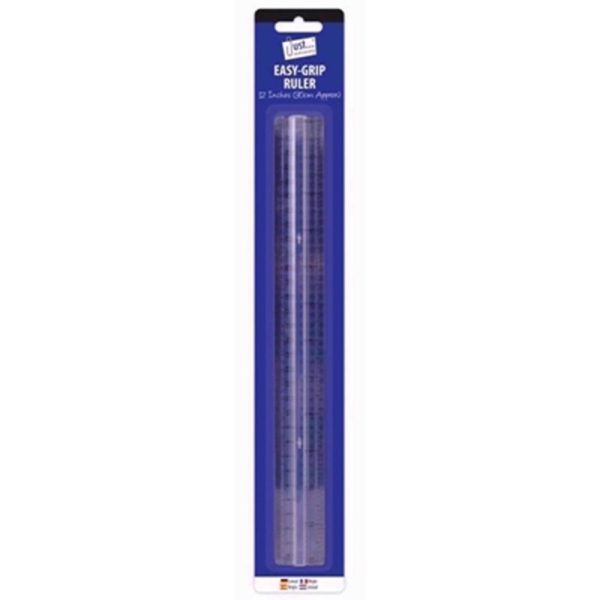 JUST STATIONERY RULER EASY GRIP 30CM