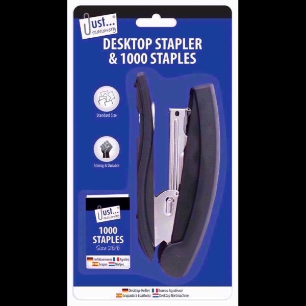 JUST STATIONERY STAPLER LARGE 1000 STAPLES