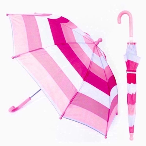 UMBRELLA KIDS PINK STRIPED UMBRELLA