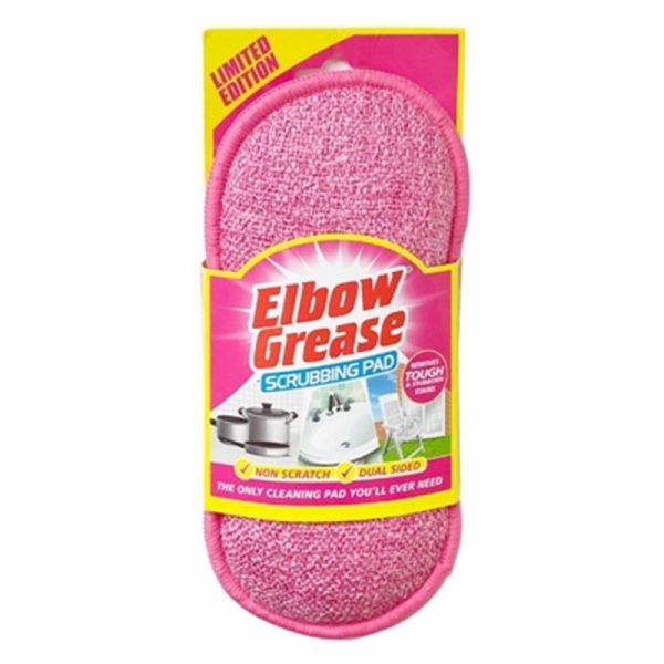 ELBOW GREASE PINK SCRUBING PAD