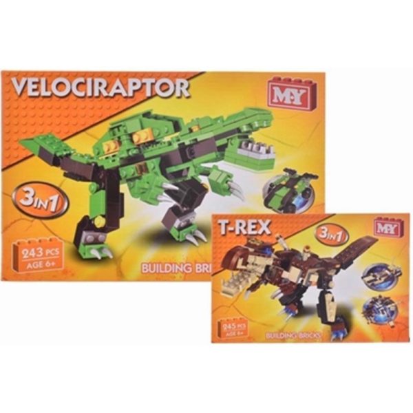 BRICK SET DINOSAUR 3IN1