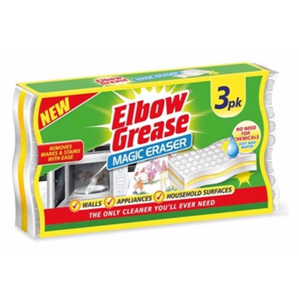 ELBOW GREASE SPONGE ERASER PACK OF 3