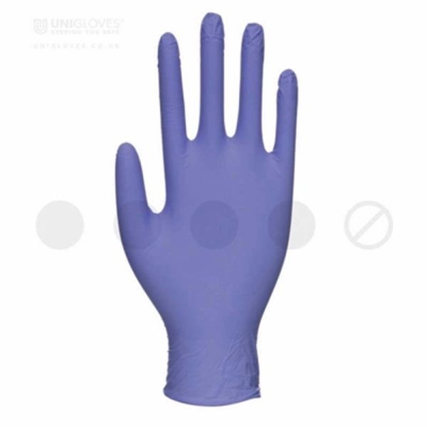 UNI NITRILE VIOLET BIOTOUCH 100 GLOVES MEDIUM