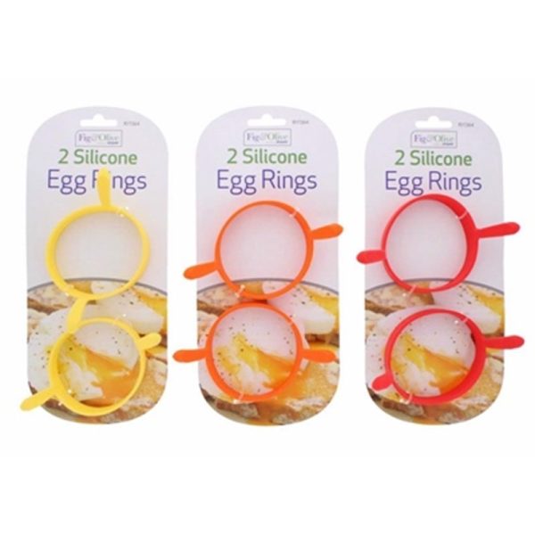 EGG RINGS SILICONE PACK OF 2