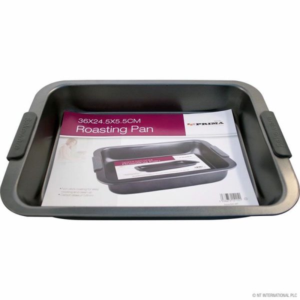 PRIMA BAKING TRAY WITH HANDLE 36X24X5CM