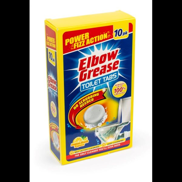 ELBOW GREASE TOILET TABLETS 10 X 30G - LEMON