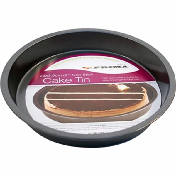 PRIMA ROUND CAKE PAN 23X3.5CM