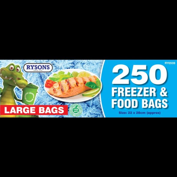 FREEZER & FOOD BAGS 250PC PACK OF 5