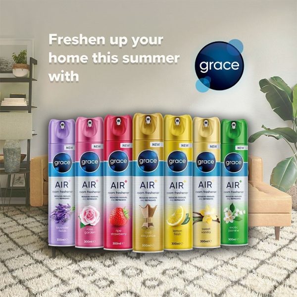 GRACE AIR FRESHENER RIPE STRAWBERRY 300ML PACK OF 12