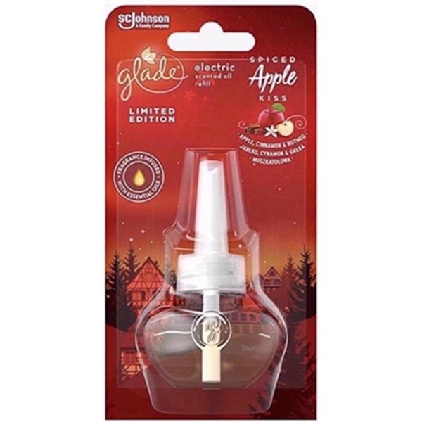 GLADE PLUG IN REFILL APPLE & CINNAMON PACK OF 6