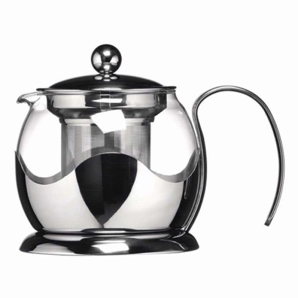 BOROSILICATE TEAPOT WITH STRAINE