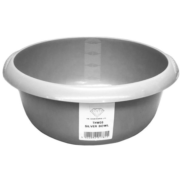 TML ROUND BOWL 4L METALLIC SILVER