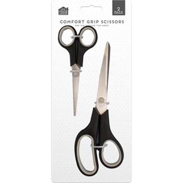 COMFORT GRIP SCISSORS PACK OF 2