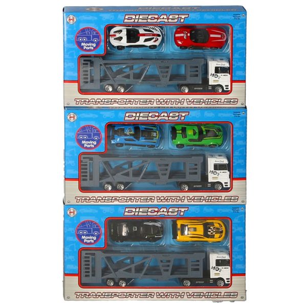 DIE CAST CONTAINER WITH 2 CARS