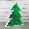 XMAS TREE INFINITY LIGHT REINDEER PATTER