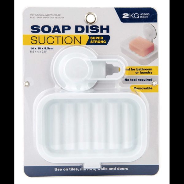 SOAP DISH WITH SUCTION 14X10X9