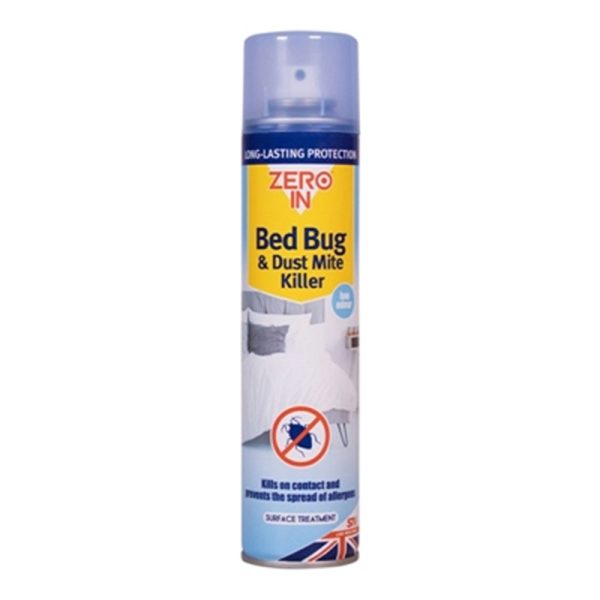 ZERO IN BED BUG & DUST MITE KILLER SPRAY 300ML PACK OF 6