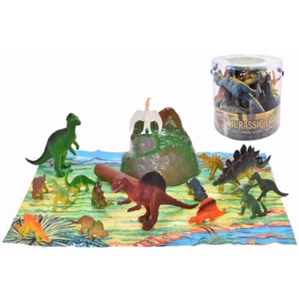 DINOSAURS IN TUB 18PCE