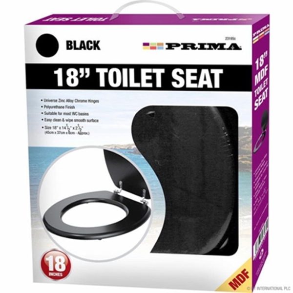 PRIMA TOILET SEAT MDF BLACK