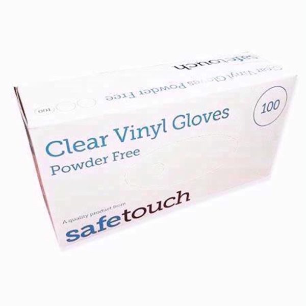 VINYL POWDERFREE 100 GLOVES CLEAR MEDIUM