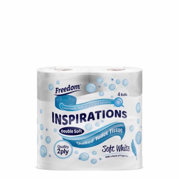 FREEDOM TOILET ROLLS 4S WHITE PACK OF 10