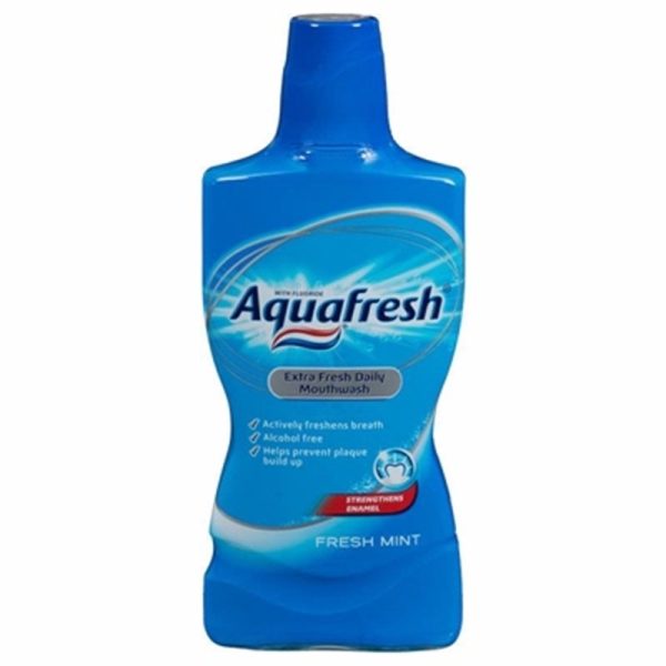 AQUAFRESH MOUTHWASH FRESHMINT 500ML PACK OF 8