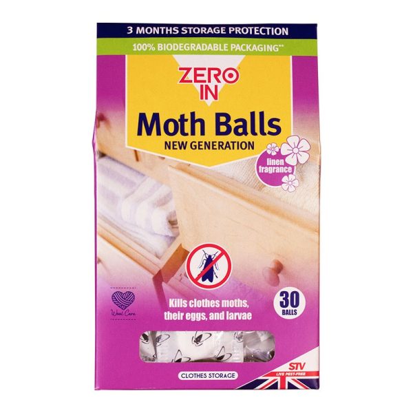 ZERO IN NEW GENERATION MOTH BALLS PACK OF 30