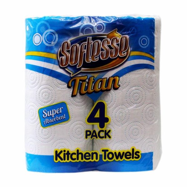 SOFTESSE TITAN KITCHEN 4 ROLL 2PLY PACK OF 6