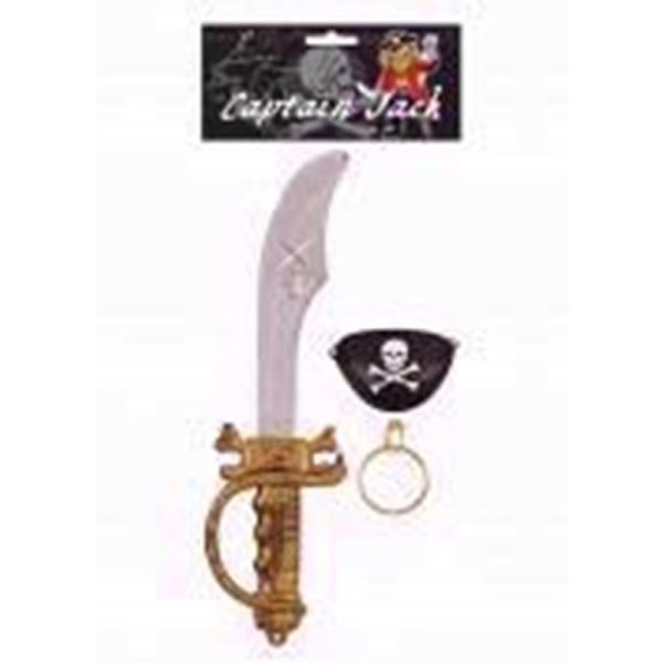 PIRATE SWORD WITH EYE PATCH AND EARING