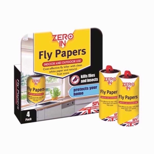 ZERO IN STV FLY PAPER PACK OF 4