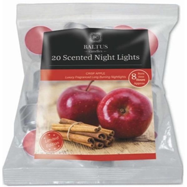 BALTUS NIGHT LIGHTS 8HRS CRISP APPLE PACK OF 20