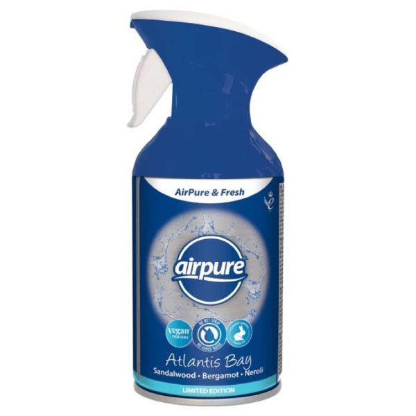 AIRPURE & FRESH TRIGGER SPRAY ATLANTIS BAY 250ML PACK OF 12