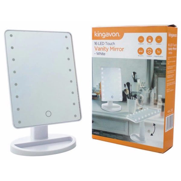 KINGAVON MIRROR VANITY 16 LED MIRROR WHITE