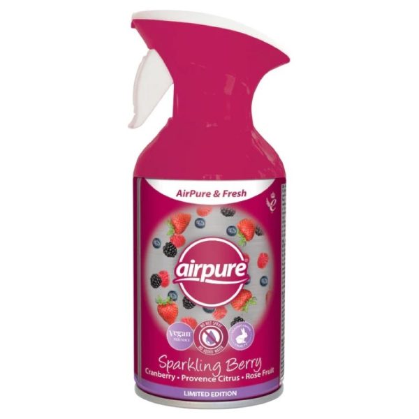 AIRPURE & FRESH TRIGGER SPRAY SPARKLING BERRY 250ML PACK OF 12