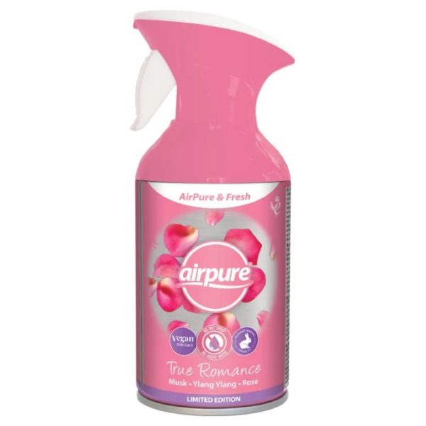 AIRPURE & FRESH TRIGGER SPRAY TRUE ROMANCE 250ML PACK OF 12