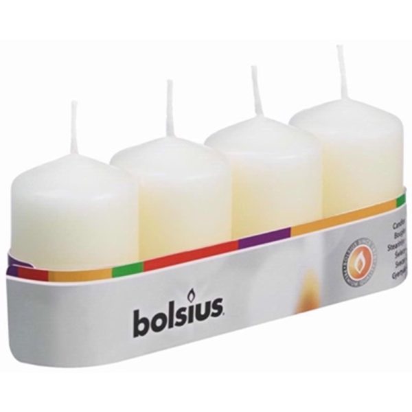 BOLSIUS CHURCH CANDLE IVORY 60X40MM