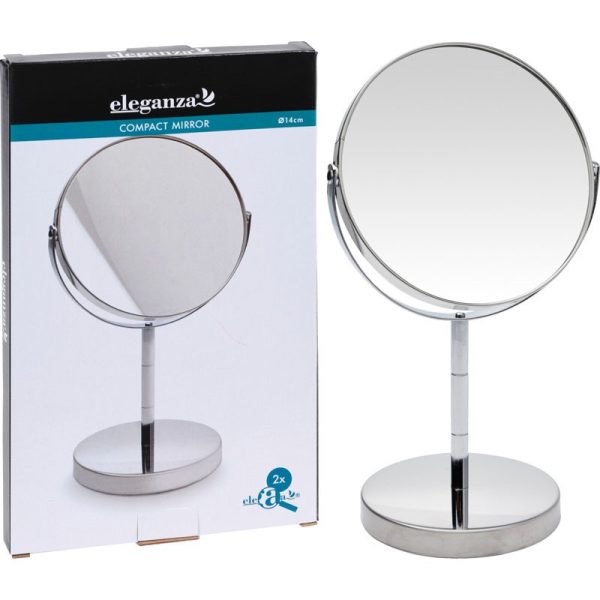 MIRROR DOUBLE SIDED WITH METAL STAND