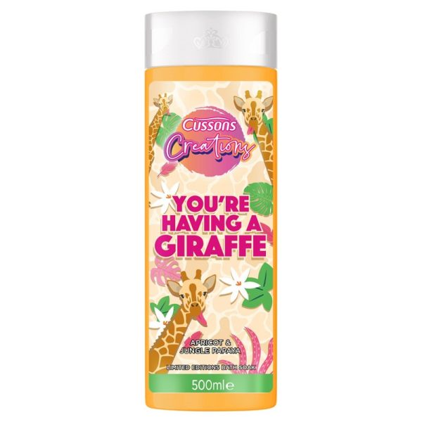 CUSSONS CREATIONS BATH SOAK HAVING A GIRAFFE 500ML PACK OF 6