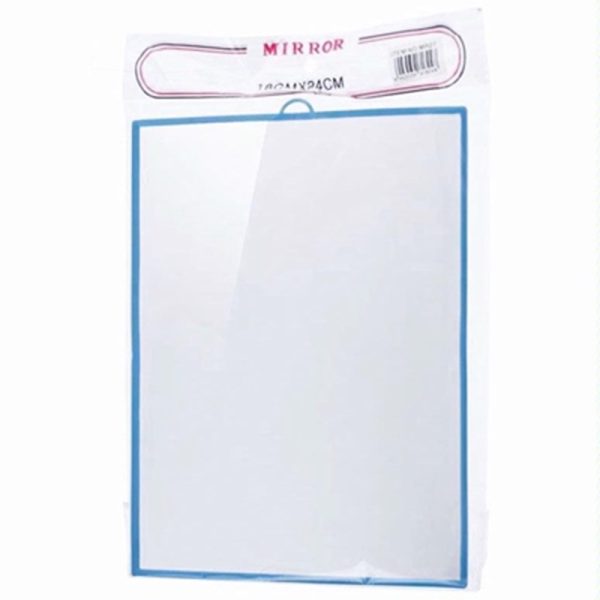 MIRROR SQUARE PLASTIC 18CMX24CM