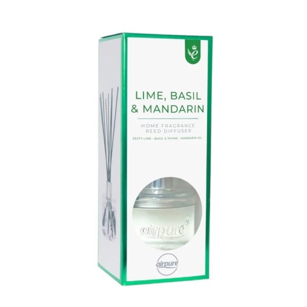 AIRPURE REED DIFFUSER LIME BASIL & MANDARIN 100ML PACK OF 4