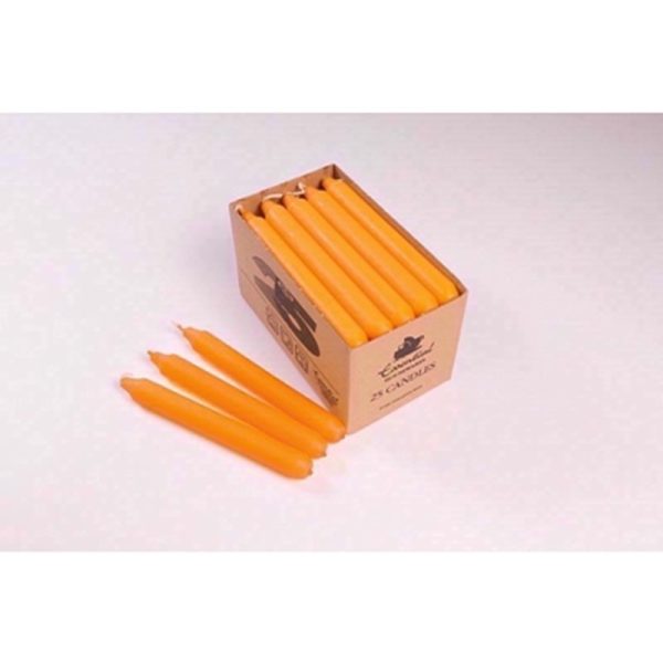 BOX 25 ORANGE CANDLES 7 HRS