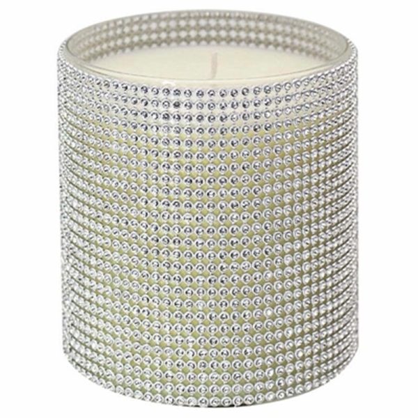 CANDLE DIAMANTE SILVER