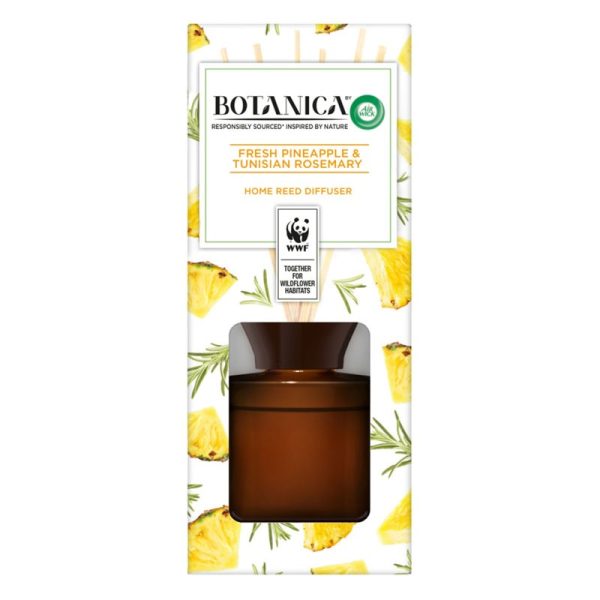 AIRWICK BOTANICA REED DIFFUSER PINEAPPLE & ROSEMARY 90ML PACK OF 5