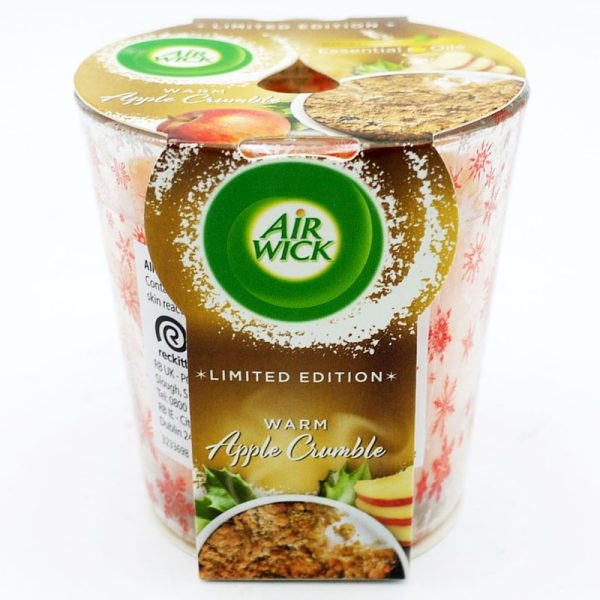 AIRWICK CANDLE APPLE CRUMBLE 105G PACK OF 6