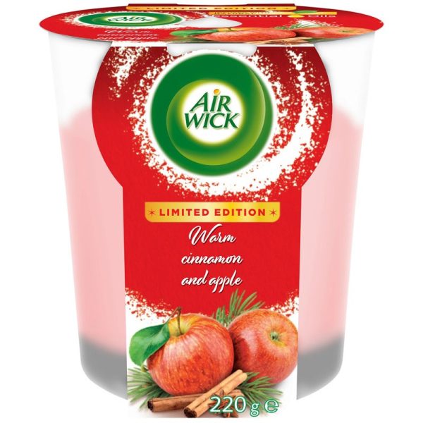 AIRWICK CANDLE CINNAMON 220G PACK OF 6