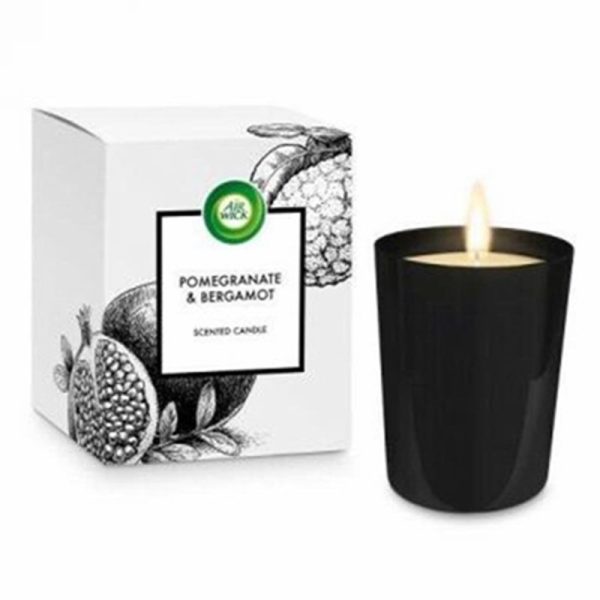 AIRWICK CANDLE POMEGRANATE & BERGAMOT 220G PACK OF 6