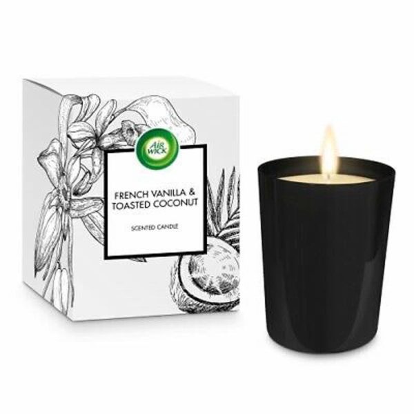 AIRWICK CANDLE VANILLA & COCONUT 220G PACK OF 6