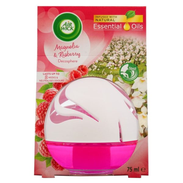 AIRWICK DECOSPHERE MAGNOLIA & RASPBERRY PACK OF 4