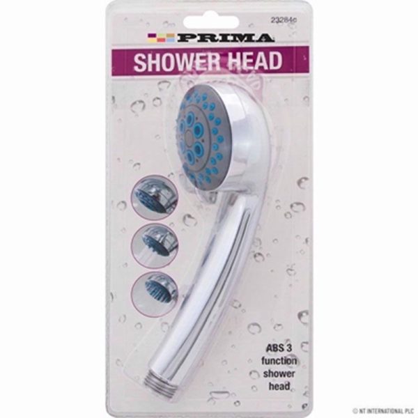 PRIMA SHOWERHEAD CHROME 3 FUNCTION