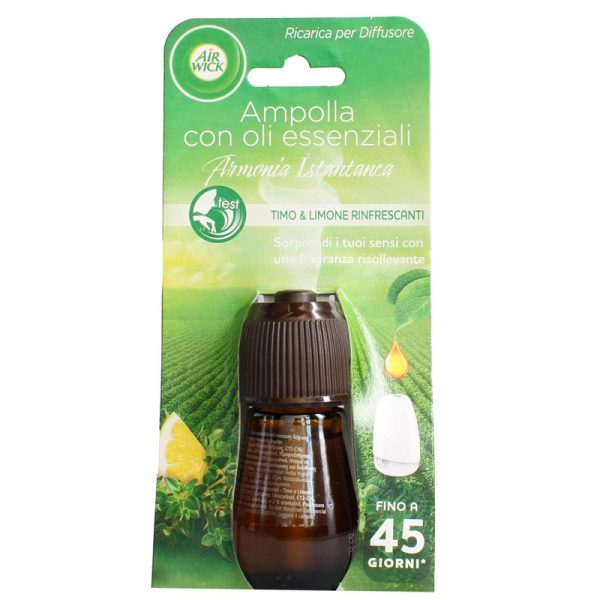 AIRWICK ESSENTIAL MIST REFILL LEMON & THYME PACK OF 6